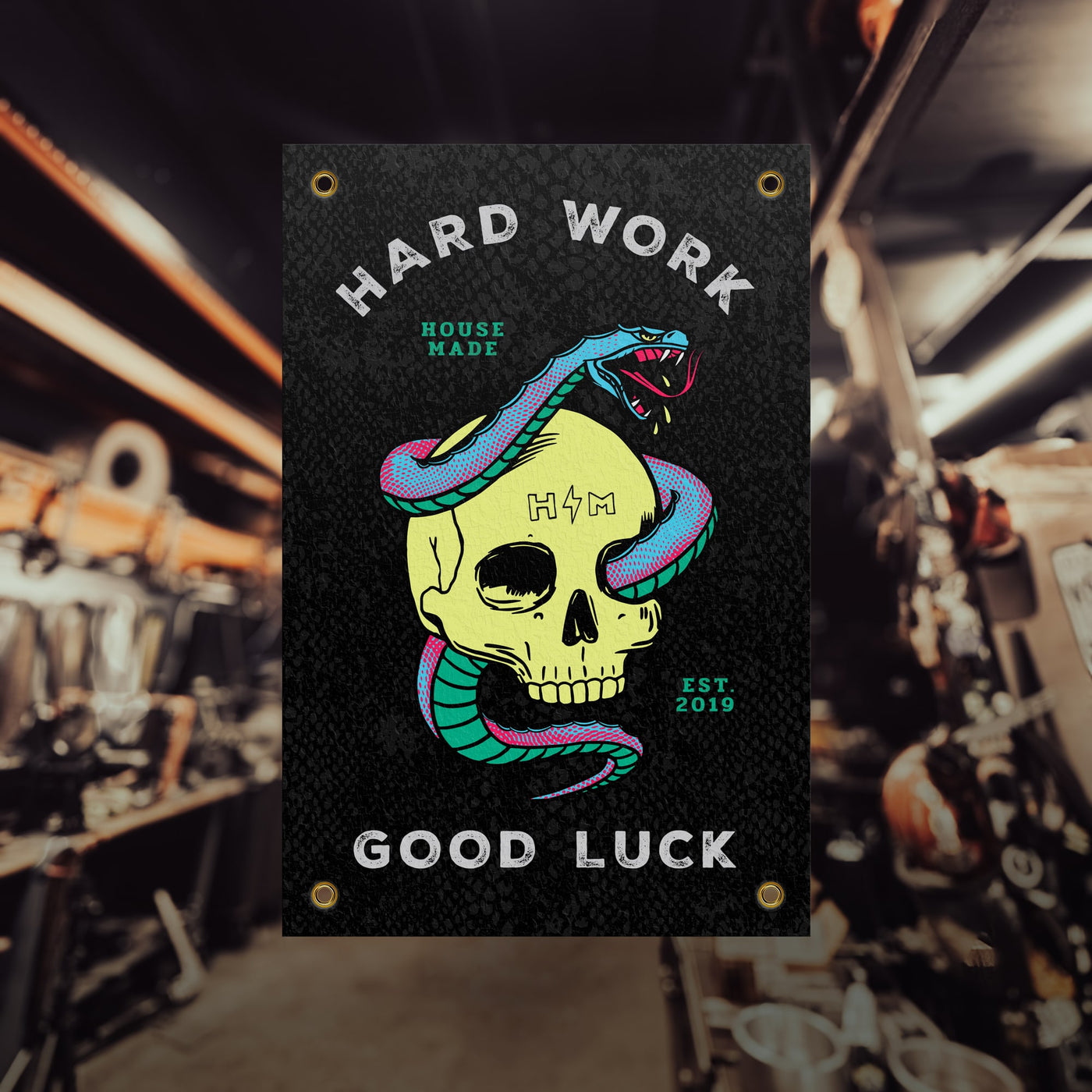 Hard Work + Good Luck Shop Banner